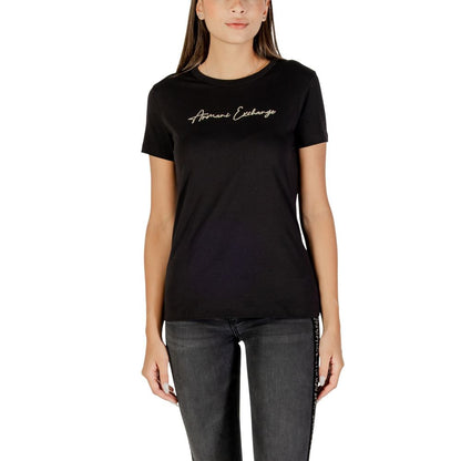 Armani Exchange Women's Bicolor Cotton T-Shirt