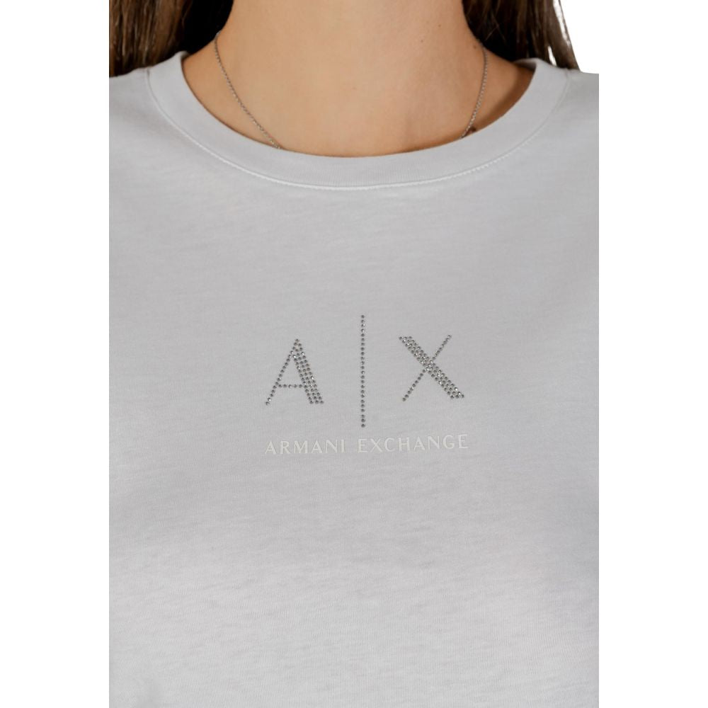 Armani Exchange Camiseta Mujer Algodón Blanca XW001459