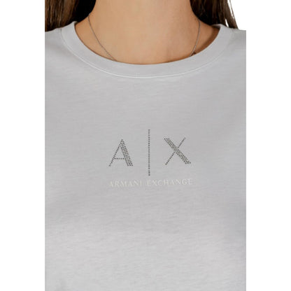 Armani Exchange Camiseta Mujer Algodón Blanca XW001459