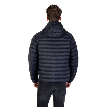 Armani Exchange Shell Jacket Blue Polyamide With Thermal Insulation