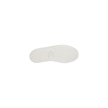 Calvin Klein Jeans Zapatillas De Piel Blanca - Minimalistas