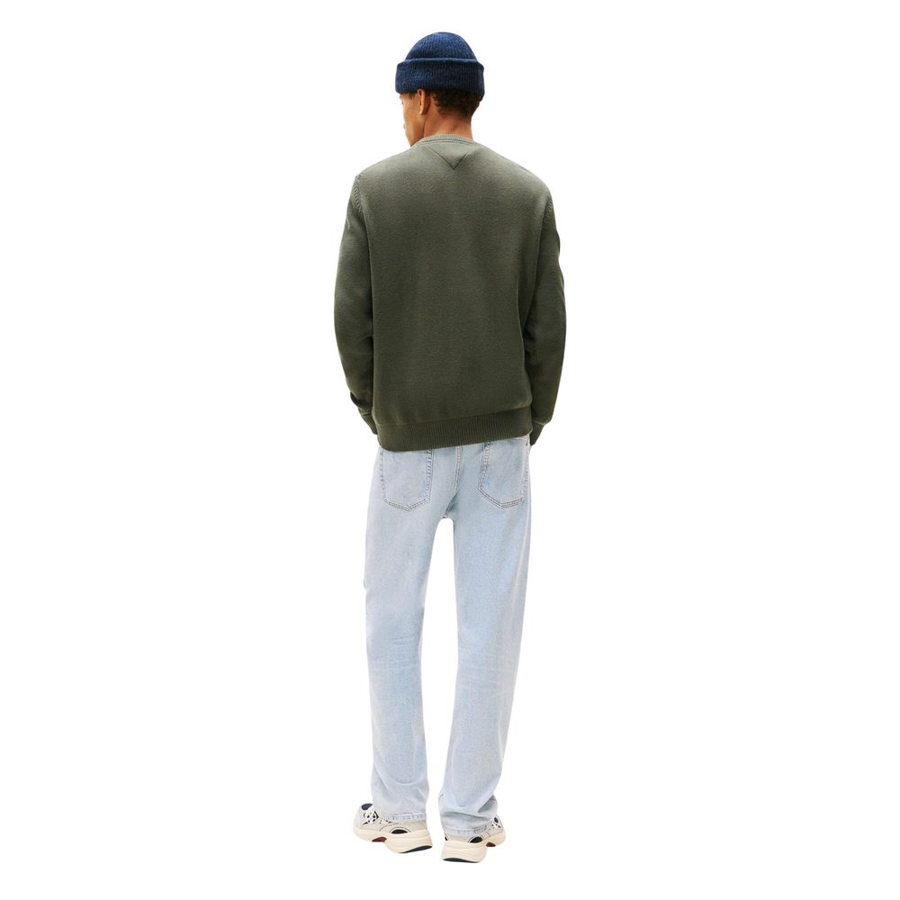 Tommy Hilfiger Jeans Sweat-shirt Vert Coton Biologique