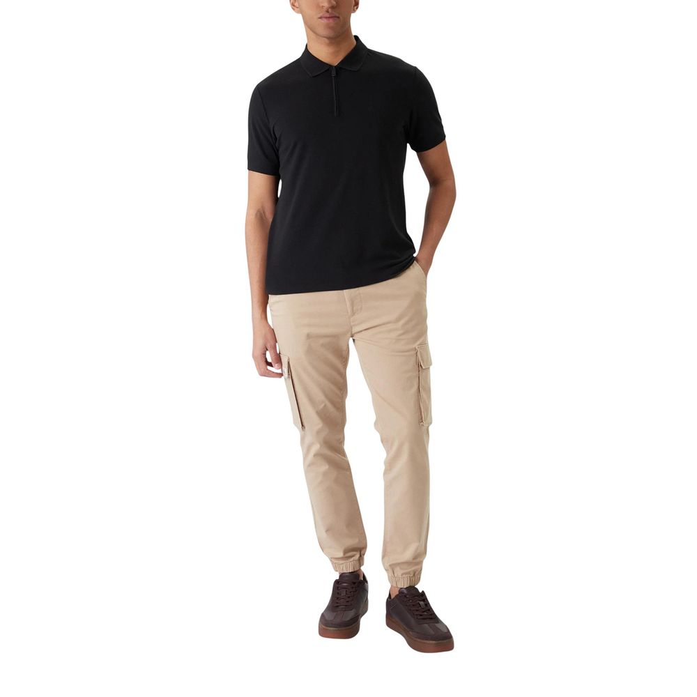 Calvin Klein Jeans Beige Cotton Skinny Fit Cargo Pants
