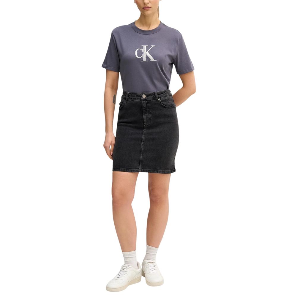 Camiseta Calvin Klein Jeans De Algodón Color Gris Modelo LV044E215G