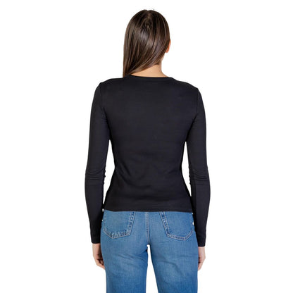 Calvin Klein Jeans Black Cotton Long-Sleeve T-Shirt