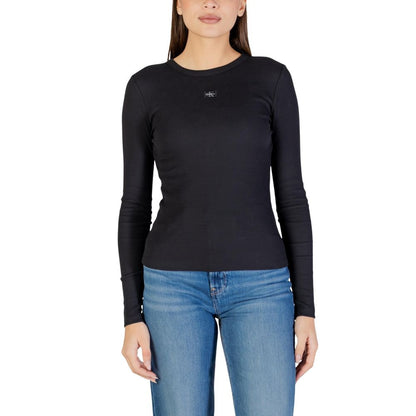 Calvin Klein Jeans Black Cotton Long-Sleeve T-Shirt