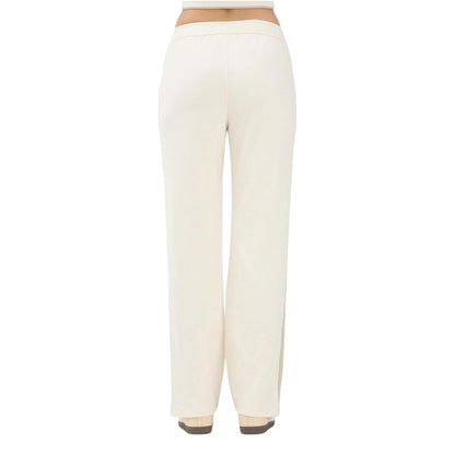 Calvin Klein Jeans Men's Cream Cotton Training Jogger Pants
