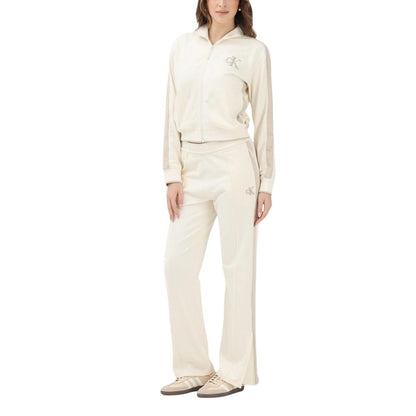 Calvin Klein Jeans Men's Cream Cotton Training Jogger Pants