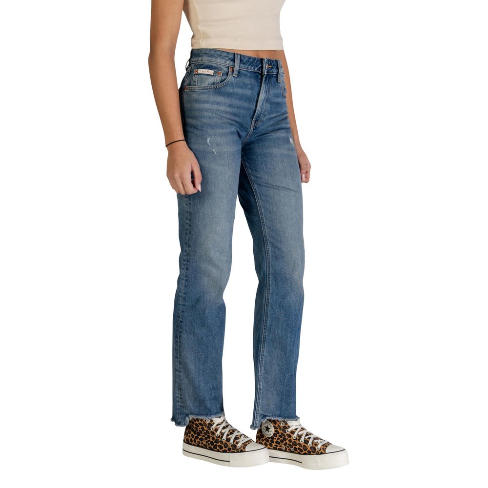 Vaqueros Mom de Algodón Calvin Klein Jeans en Azul