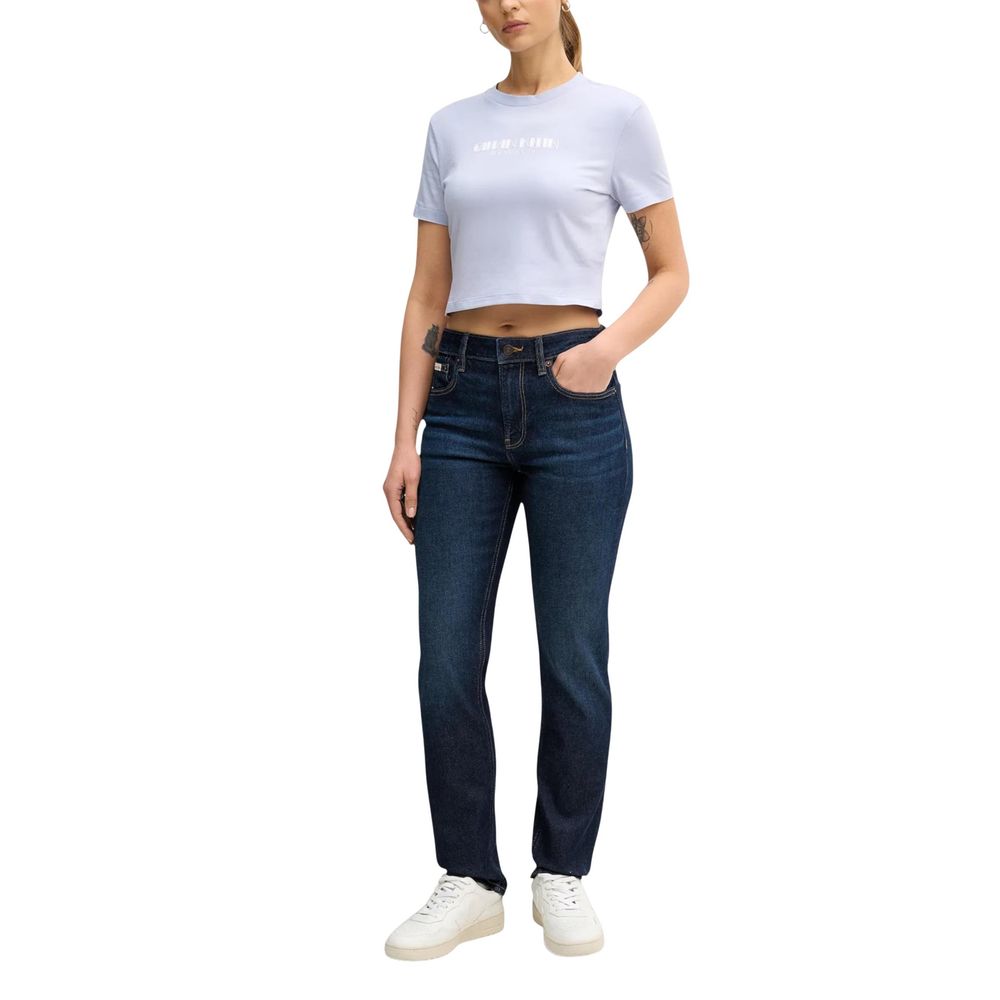 Calvin Klein Jeans T-shirt court en coton violet