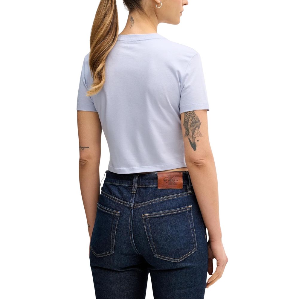 Calvin Klein Jeans T-shirt court en coton violet