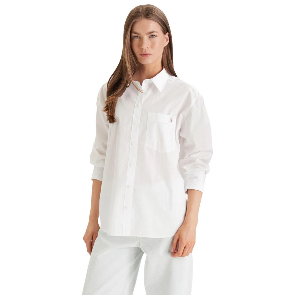 Calvin Klein Jeans White Cotton Shirt Ref Lv047F147G