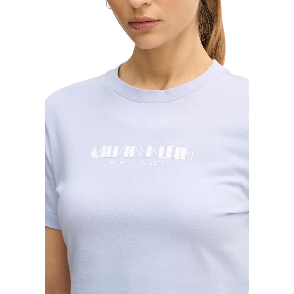 Calvin Klein Jeans T-shirt court en coton violet