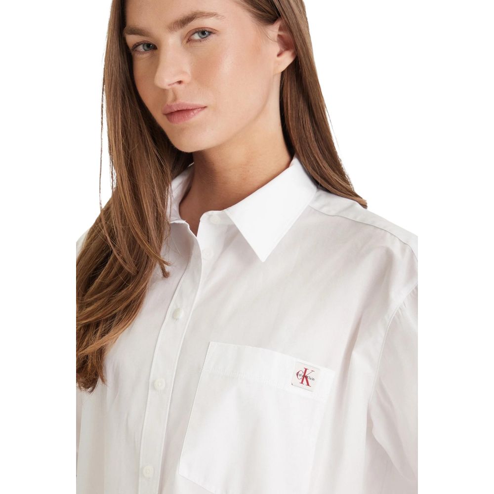 Calvin Klein Jeans White Cotton Shirt Ref Lv047F147G
