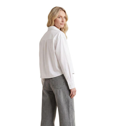 Chemisier Calvin Klein Jeans en coton blanc Modèle LV047F148G