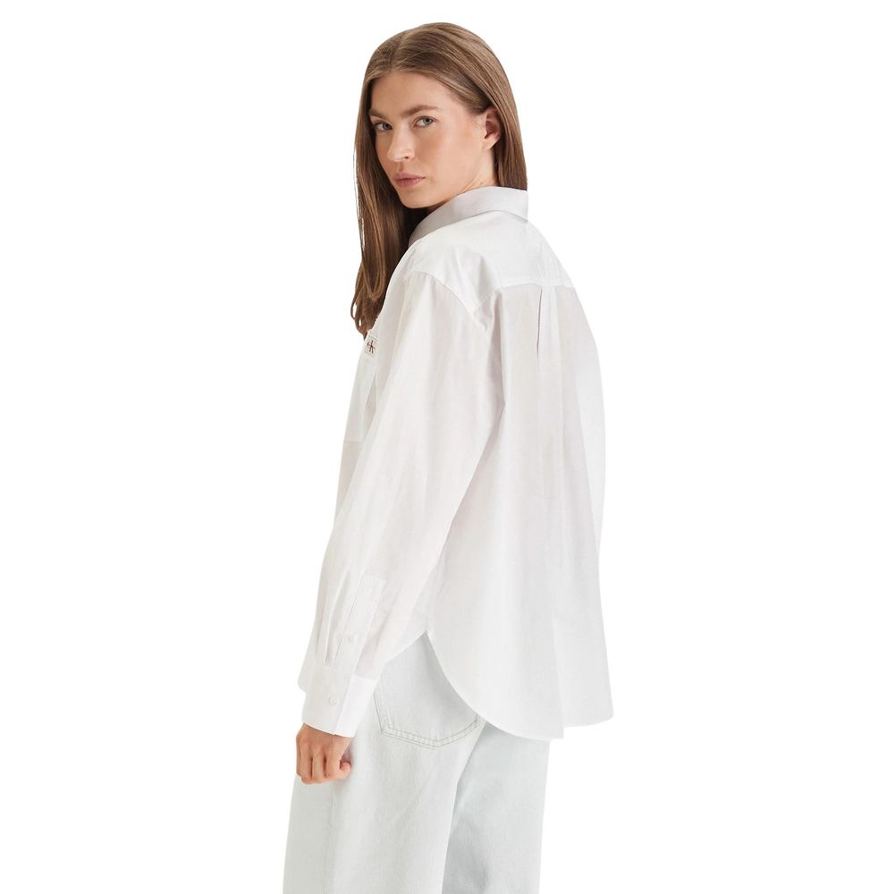 Calvin Klein Jeans White Cotton Shirt Ref Lv047F147G