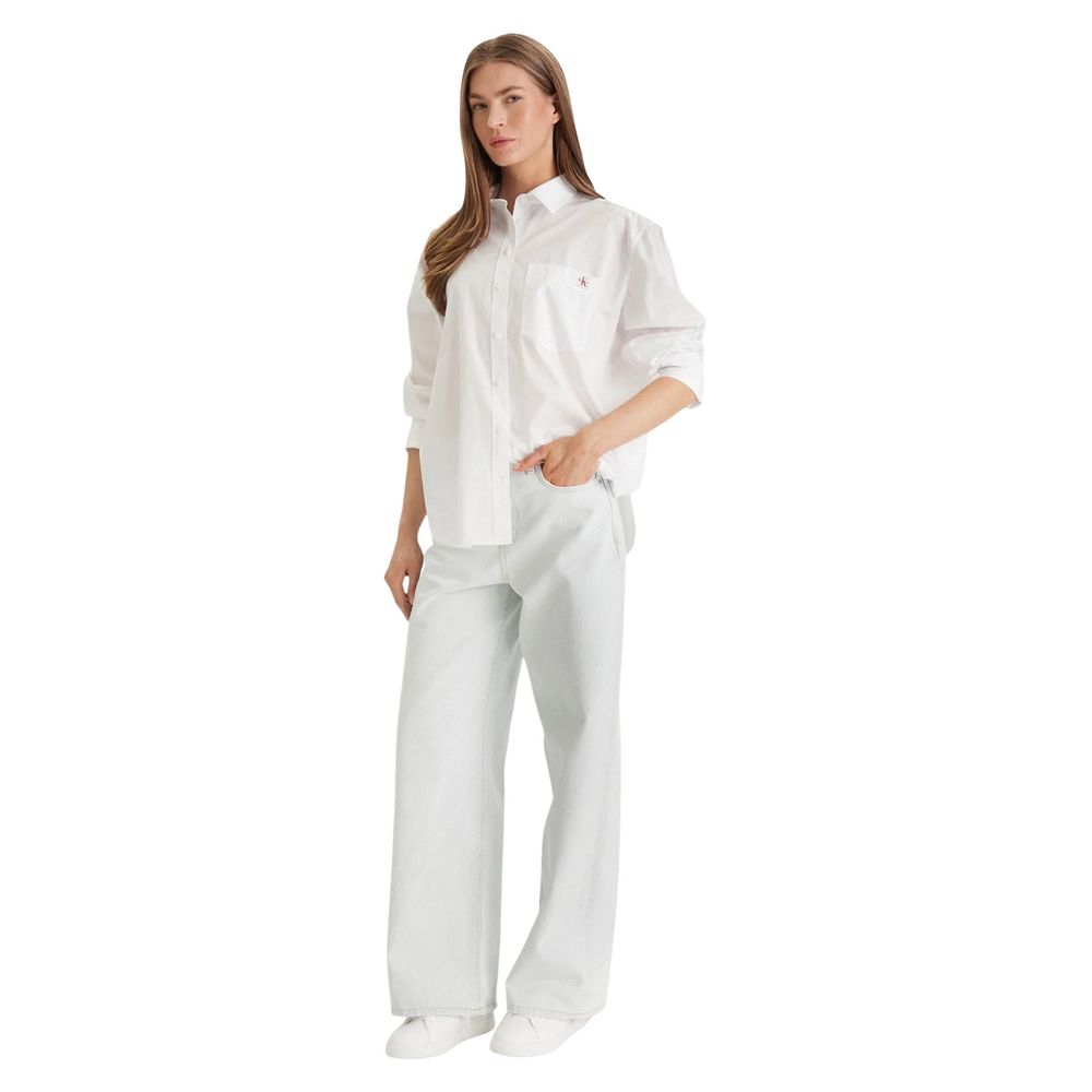 Calvin Klein Jeans White Cotton Shirt Ref Lv047F147G