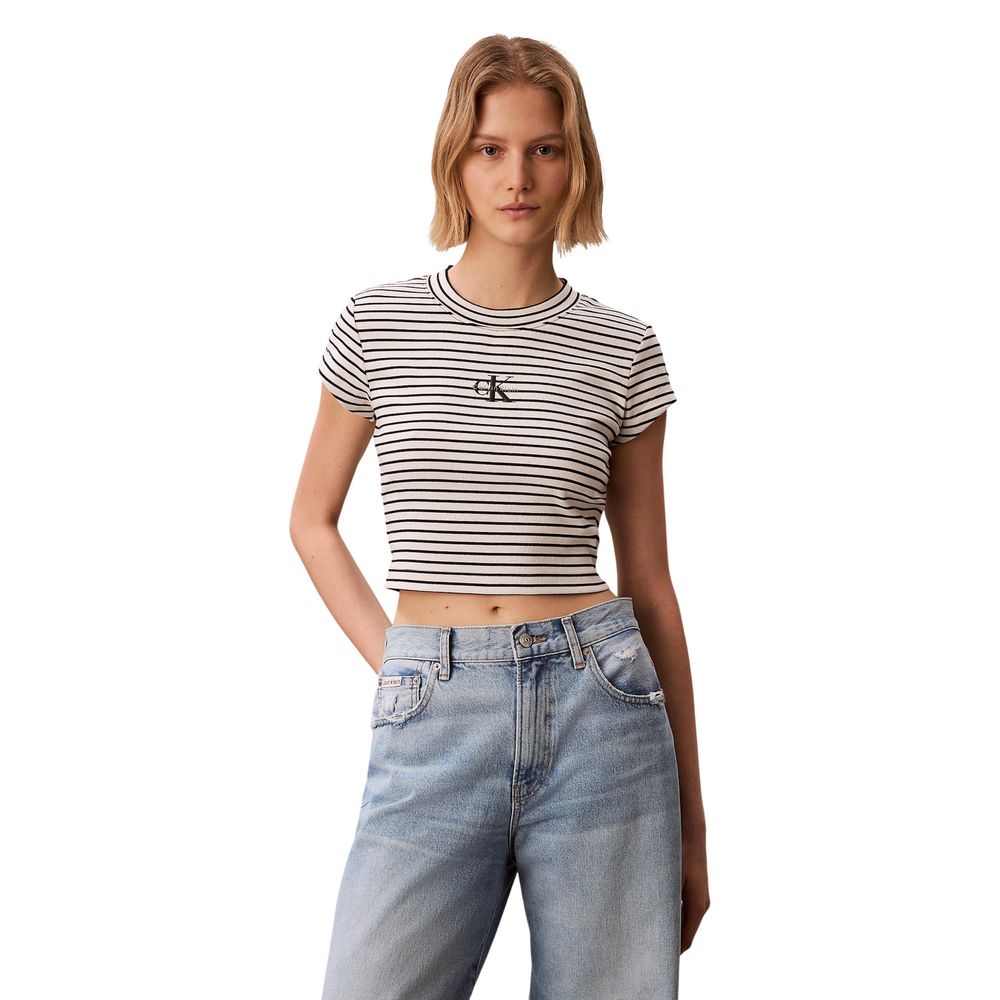 Calvin Klein Jeans Basic Black Cotton T-Shirt