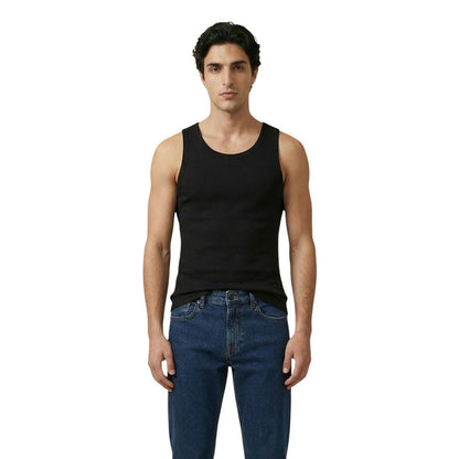 Camisetas Sin Mangas Calvin Klein Jeans Negras De Algodón