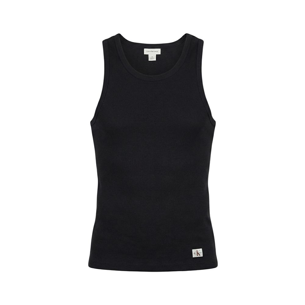 Camisetas Sin Mangas Calvin Klein Jeans Negras De Algodón