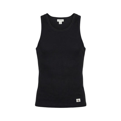 Camisetas Sin Mangas Calvin Klein Jeans Negras De Algodón