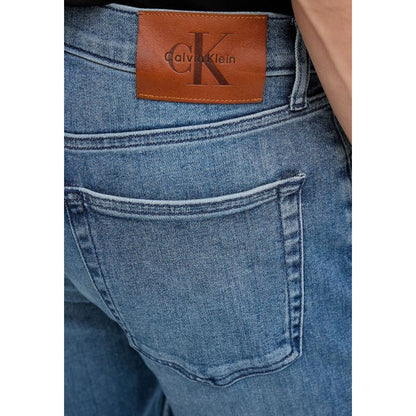 Calvin Klein Jeans Men's Blue Relaxed Fit Cotton Jeans