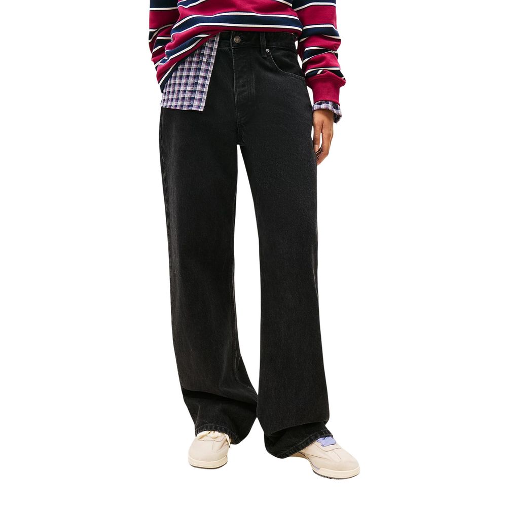 Tommy Hilfiger Jeans Recycled Cotton Black Bootcut Jeans