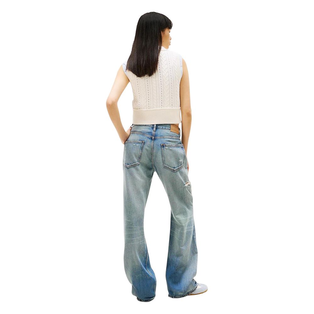Tommy Hilfiger Blue Recycled Cotton Boyfriend Jeans