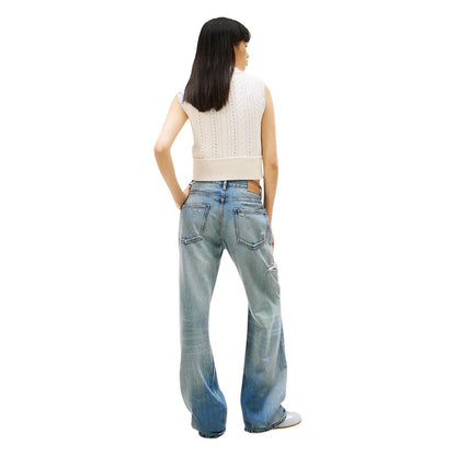 Tommy Hilfiger Blue Recycled Cotton Boyfriend Jeans
