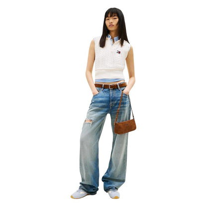 Tommy Hilfiger Blue Recycled Cotton Boyfriend Jeans