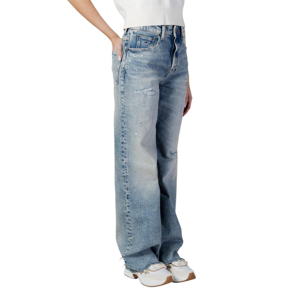 Tommy Hilfiger Recycled Cotton Bootcut Jeans In Light Blue