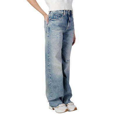 Tommy Hilfiger Recycled Cotton Bootcut Jeans In Light Blue