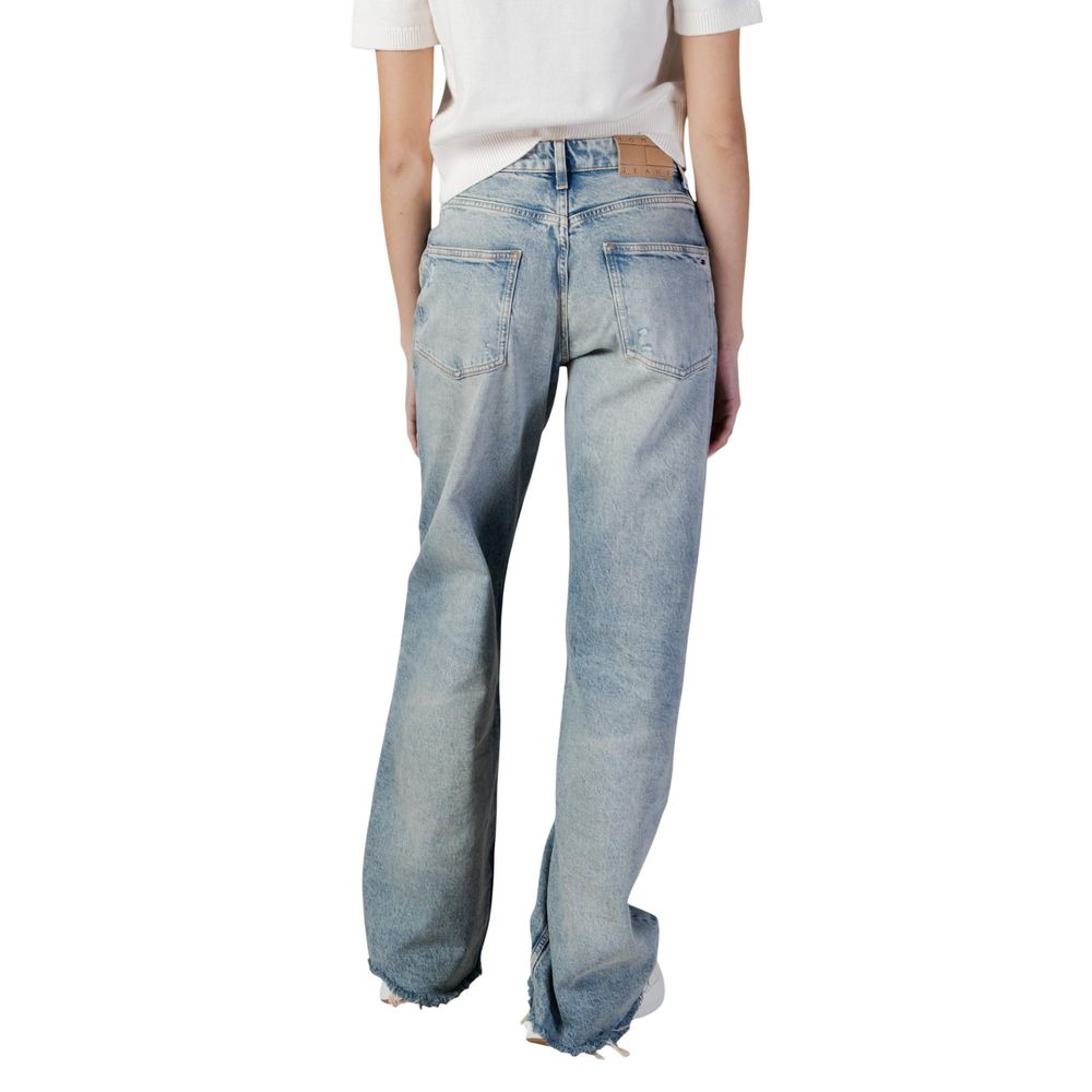 Tommy Hilfiger Recycled Cotton Bootcut Jeans In Light Blue