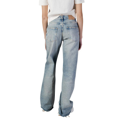 Tommy Hilfiger Recycled Cotton Bootcut Jeans In Light Blue