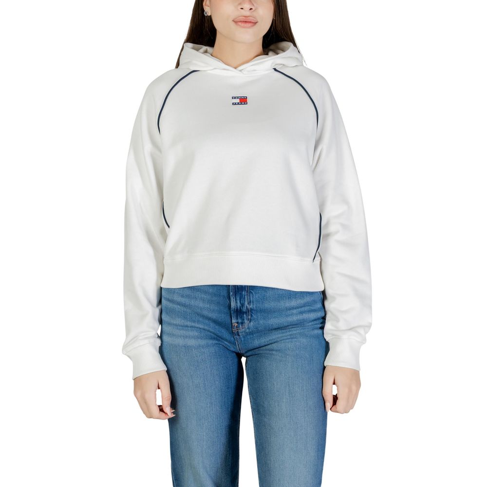 Tommy Hilfiger Jeans Recycled Cotton Hoodie Cream