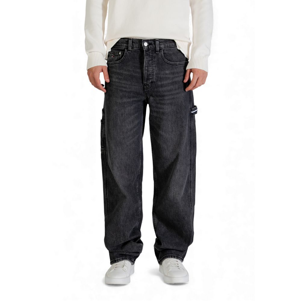 Tommy Hilfiger Black Recycled Cotton Relaxed Fit Jeans
