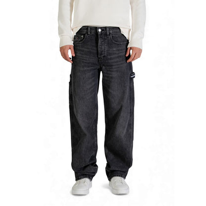 Tommy Hilfiger Black Recycled Cotton Relaxed Fit Jeans
