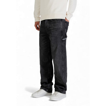 Tommy Hilfiger Black Recycled Cotton Relaxed Fit Jeans