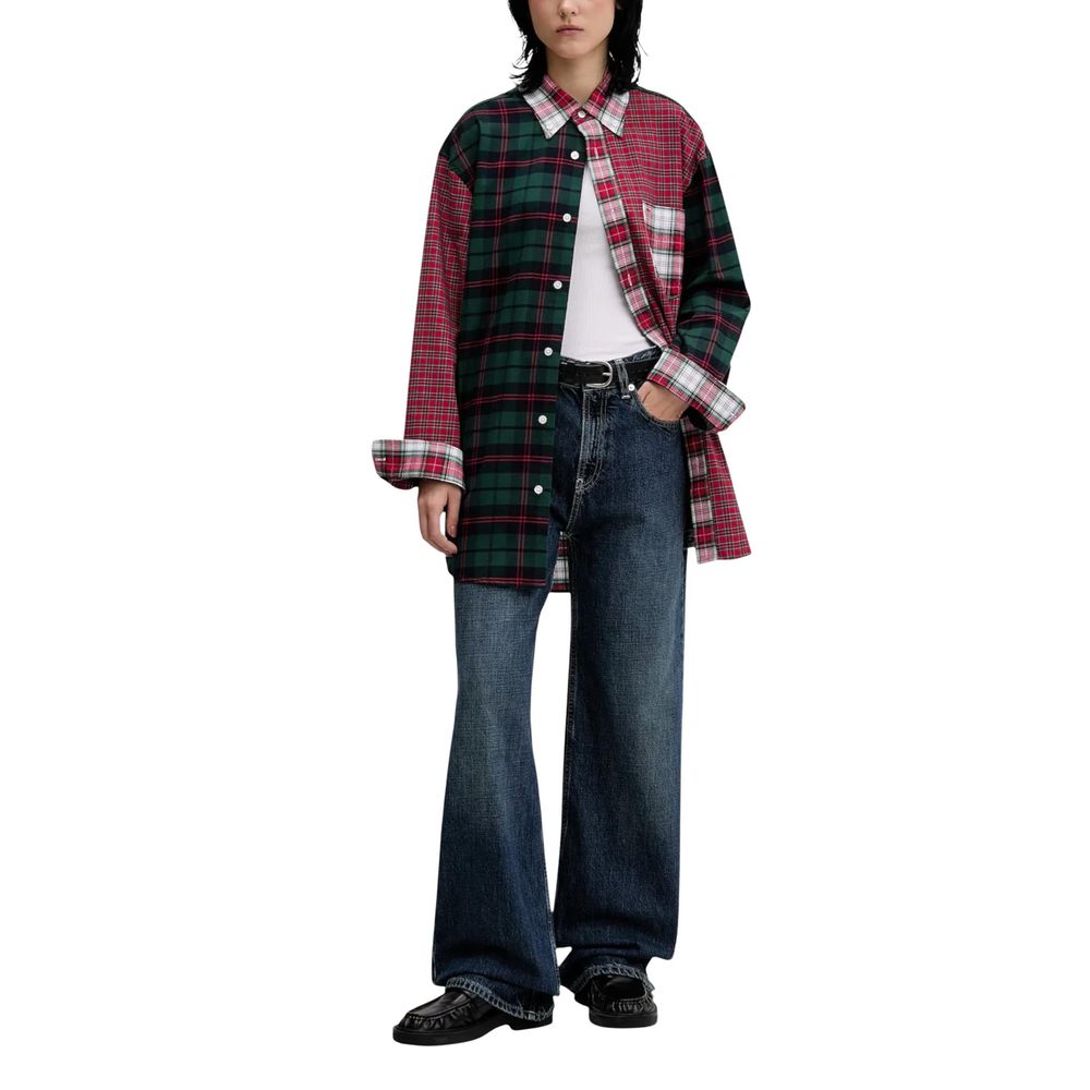 Vaqueros Mom Tommy Hilfiger De Algodón Azul - Corte Relajado