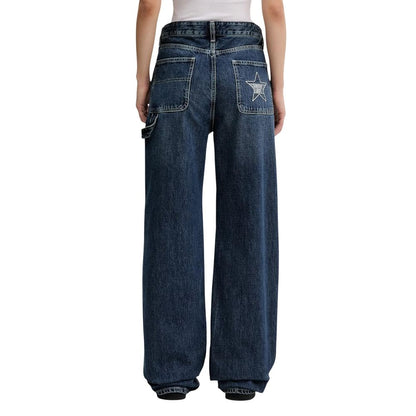Vaqueros Mom Tommy Hilfiger De Algodón Azul - Corte Relajado