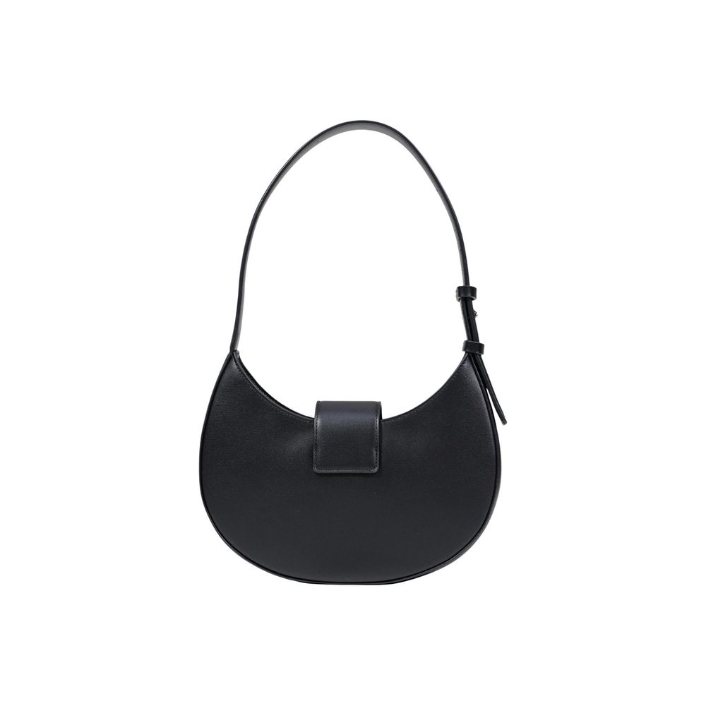 Armani Exchange Bolso De Hombro Poliéster Negro Cierre Solapa
