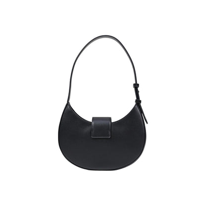 Armani Exchange Bolso De Hombro Poliéster Negro Cierre Solapa
