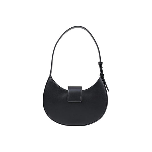 Armani Exchange Bolso De Hombro Poliéster Negro Cierre Solapa