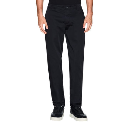 Pantalones Skinny De Algodón Negro Armani Exchange Xm001162