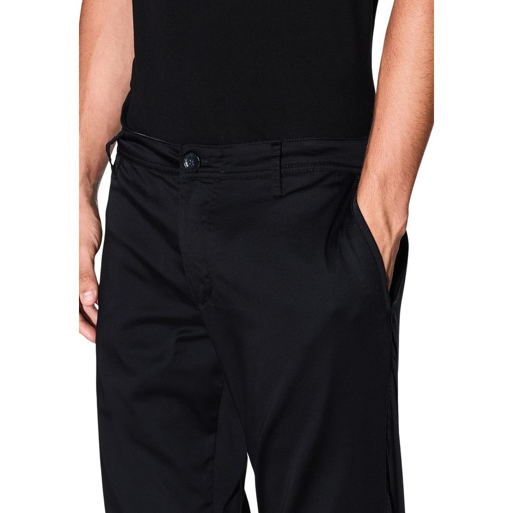 Pantalones Skinny De Algodón Negro Armani Exchange Xm001162