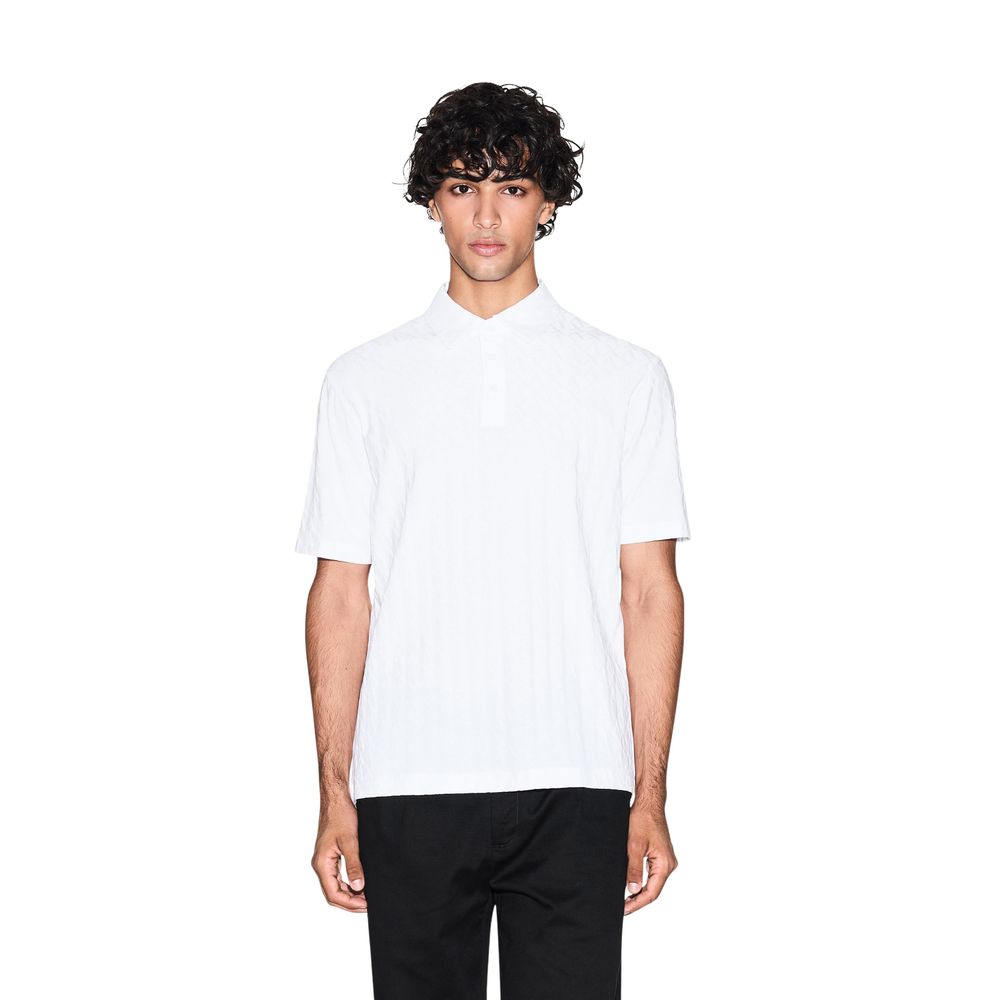 Polo en Coton Blanc Armani Exchange Modèle XM001292 AF10337