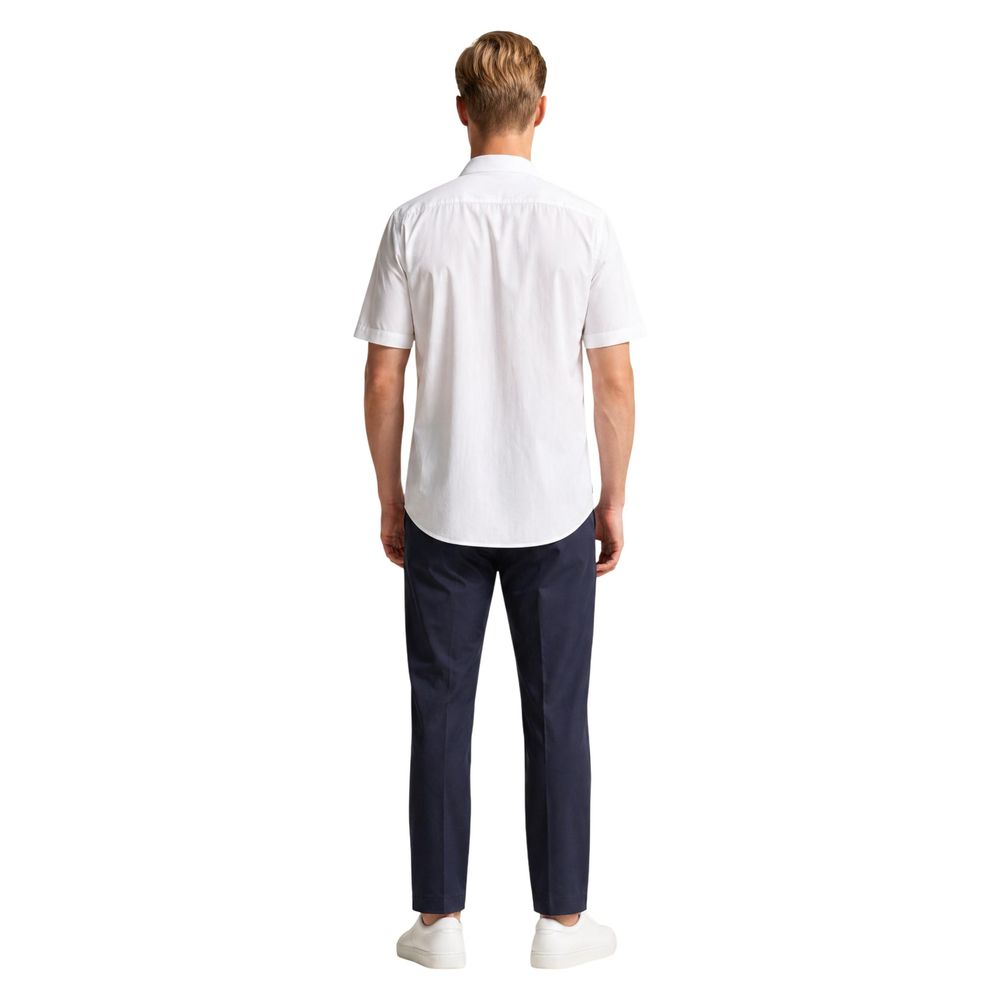 Armani Exchange Short Sleeve White Polyamide Shirt