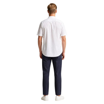 Armani Exchange Short Sleeve White Polyamide Shirt
