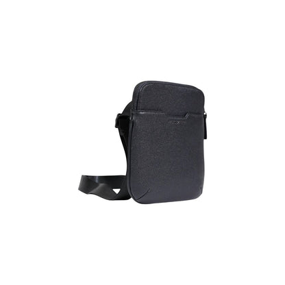 Bandolera Armani Exchange De Poliéster Negro Estructurada Xm002586