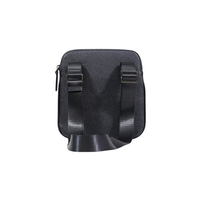 Bandolera Armani Exchange De Poliéster Negro Estructurada Xm002586